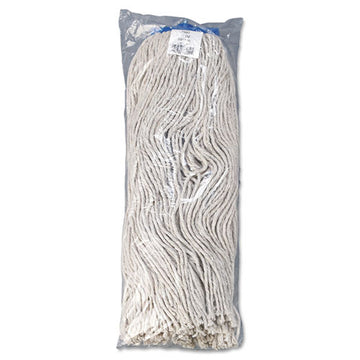 Boardwalk® Mop Head, Economical Lie-flat Head, Cotton Fiber, 32oz, White, 12-carton freeshipping - TVN Wholesale